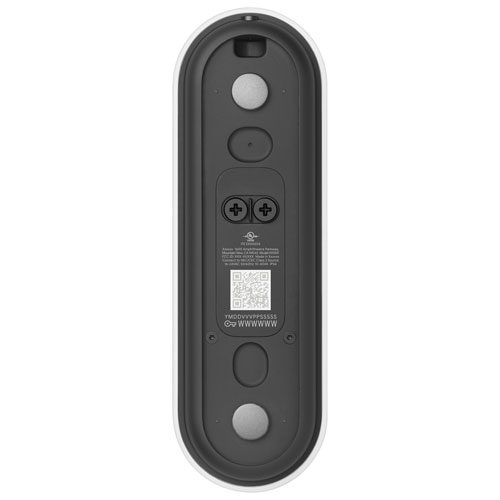 Google Nest Wi-Fi Video Doorbell (3rd Gen) with Gemini - Snow
