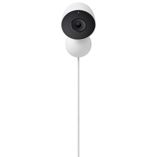 Caméra de surveillance intérieure avec fil de 3e génération Nest Cam de Google avec Gemini - Neige