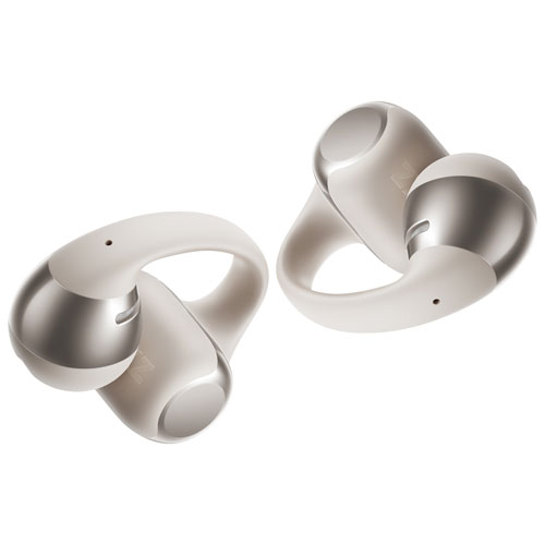 Écouteurs boutons 100 % sans fil ouverts OpenDots One de Shokz avec Dolby Audio - Gris