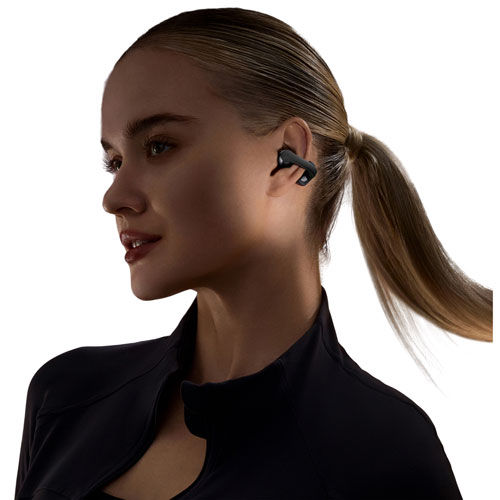 Écouteurs boutons 100 % sans fil ouverts OpenDots One de Shokz avec Dolby Audio - Noir