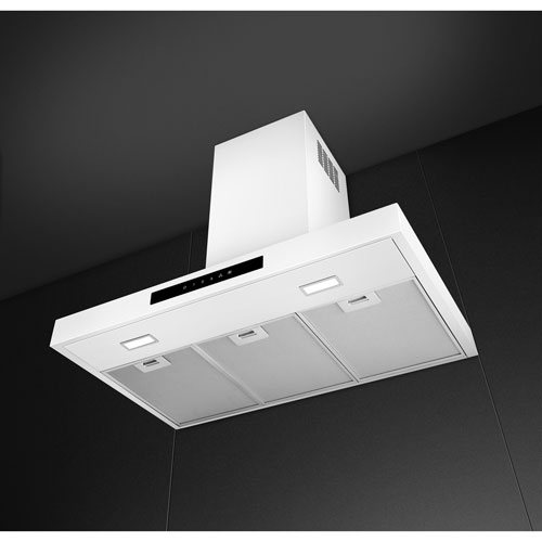 Smeg 30" Wall Mount Range Hood - Matte White