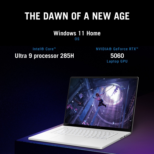 ROG Zephyrus G16 Gaming Laptop (16” OLED Nebula Display / NVIDIA® GeForce RTX 5060 / Intel® Core Ultra 9 285H processor / 16GB RAM / 1TB SSD /