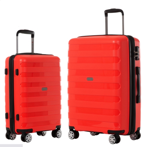 AIR CANADA EERIE 2-Piece Hardside Luggage Set – 24-Inch Checked Luggage & Carry-On Suitcase
