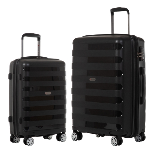 AIR CANADA EERIE 2-Piece Hardside Luggage Set – 24-Inch Checked Luggage & Carry-On Suitcase