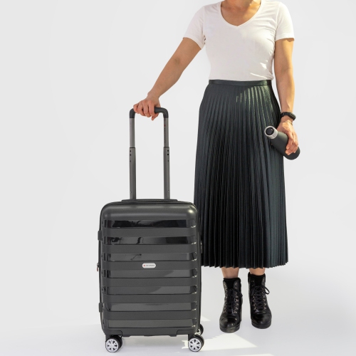 AIR CANADA EERIE 2-Piece Hardside Luggage Set – 24-Inch Checked Luggage & Carry-On Suitcase