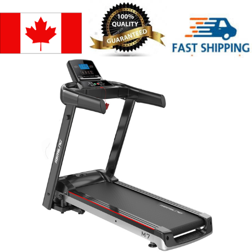 Foldable Treadmill Exercise Machine Home Fitness Running Machine with LCD Display