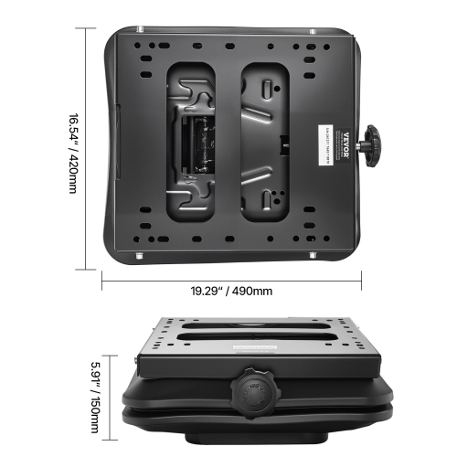 VEVOR Seat Suspension Kit Without Seat Slider Track, Universal Air Ride Seat Suspension for Zero Turn Lawn Mower, with Dustcover, Tractor Seat