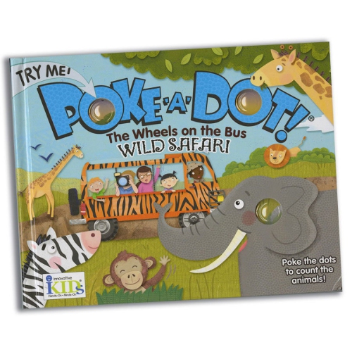 Poke-a-Dot Wheels on the Bus Wild Safari Board Book