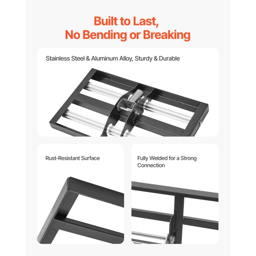 VEVOR 17" x 10" Updated Lawn Leveling Rake with Roller,Stainless Steel Lawn Leveler with 63.4" Adjustable Handle,Yard Leveling Rake,Effort Saving