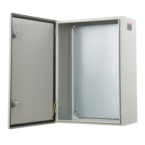 VEVOR 27.6 x 19.7 x 9.8 in Cold Rolled Steel Electrical Enclosure Box, Wall-Mounted Outdoor Electronic Equipment Enclosure with Mounting Plate,