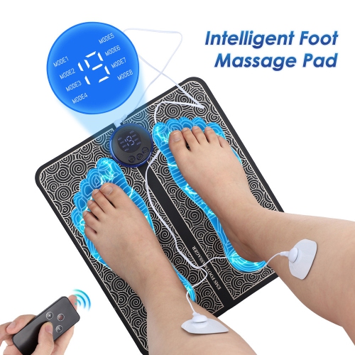 Tapis de massage pour les pieds EMS Tapis de massage pour les pieds avec capteur de pulsation et capteur micro-point d'acuité pour les pieds