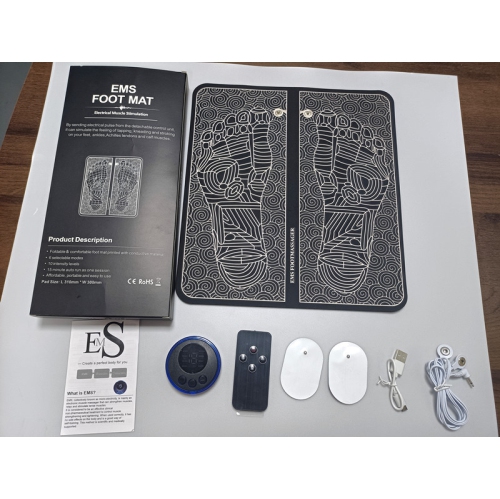 Tapis de massage pour les pieds EMS Tapis de massage pour les pieds avec capteur de pulsation et capteur micro-point d'acuité pour les pieds