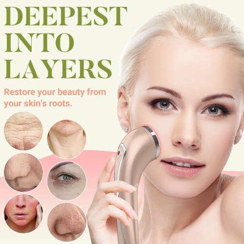 LED Red Light Therapy Device for Face,Red Light Skin Rejuvenation Device,Anti Aging Face Massager for Skin Tightening Wrinkle Removal