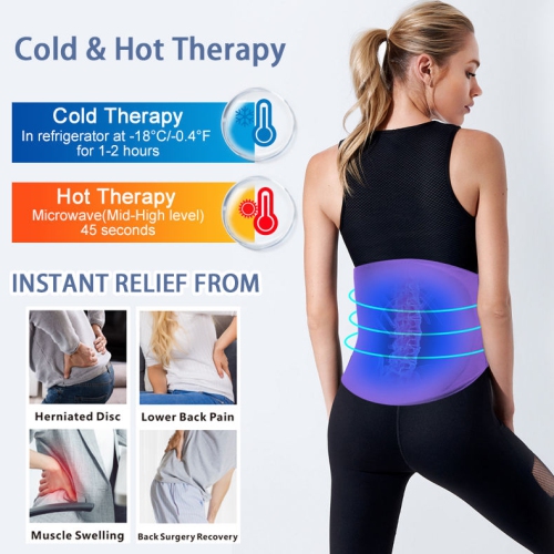 Gel Waist Protection Belt Hot Cold Compress Belt Multi-function Waist Protector Back Ice Pack Wrap for Pain Relief