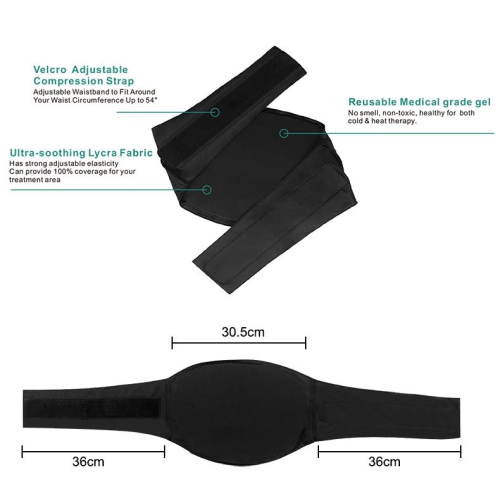 Gel Waist Protection Belt Hot Cold Compress Belt Multi-function Waist Protector Back Ice Pack Wrap for Pain Relief