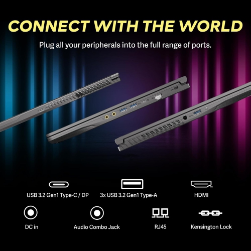 MSI Thin 15.6" FHD 144Hz Gaming Laptop, Intel i5-13420H, 2TB PCIe SSD, 64GB RAM, NVIDIA GeForce RTX 4060, Keyboard Backlit, Windows 11 Pro, Black,