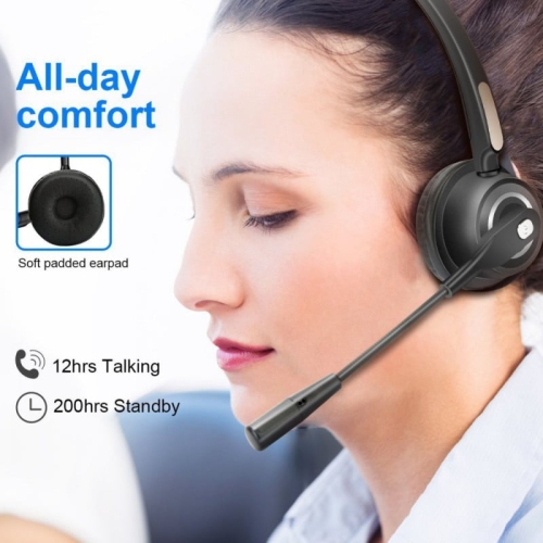 Call Center Over-The-Head Noise Canceling Headphones for Truck Car Drivers Call Center Office