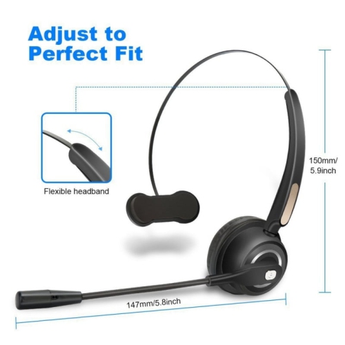 Call Center Over-The-Head Noise Canceling Headphones for Truck Car Drivers Call Center Office