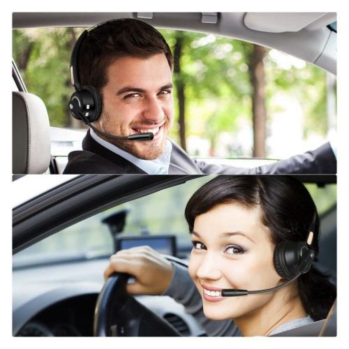 Call Center Over-The-Head Noise Canceling Headphones for Truck Car Drivers Call Center Office