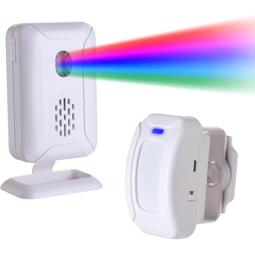 Shop welcome door smart doorbell, infrared induction doorbell long distance split welcome doorbell, suitable for business entrance, infrared motion