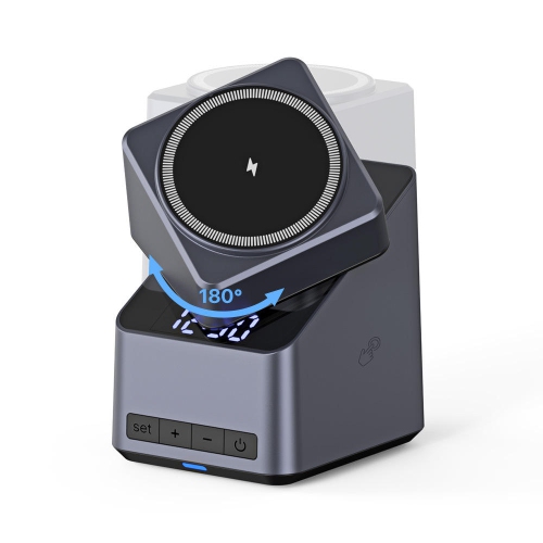 4-in-1 mobile phone wireless charger 180 degree touch rotation adjustment wireless charger with stand 15W magnetic wireless charger USB 2.0 interface