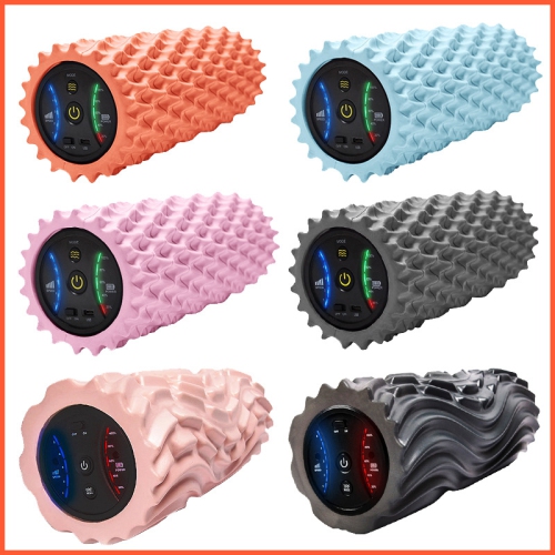 Electric foam roller, three-zone vibration [2nd generation USB model], muscle relaxer, beautiful legs, massage stick, roller exercise, space gray
