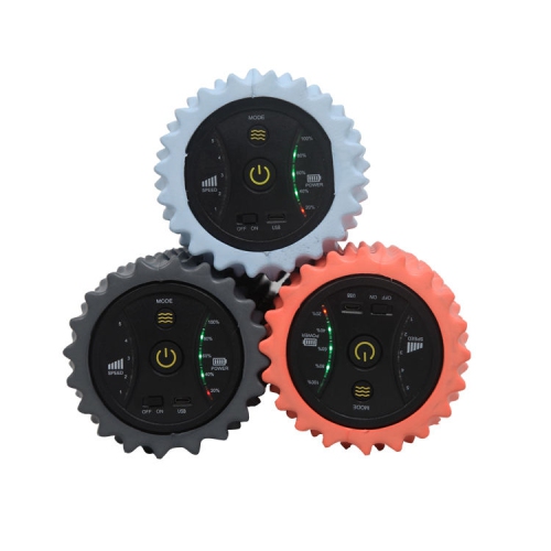 Electric foam roller, three-zone vibration [2nd generation USB model], muscle relaxer, beautiful legs, massage stick, roller exercise, space gray