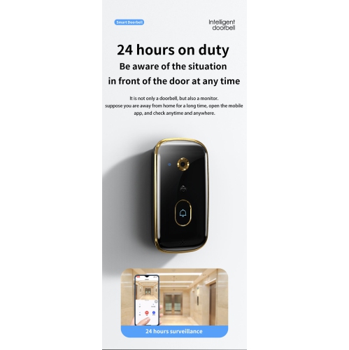 New smart video doorbell, home surveillance video intercom HD night vision capture, infrared motion detection, wireless doorbell camera intercom