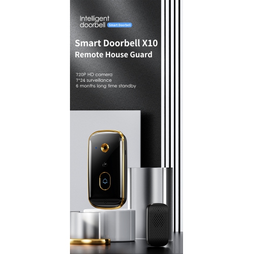 New smart video doorbell, home surveillance video intercom HD night vision capture, infrared motion detection, wireless doorbell camera intercom