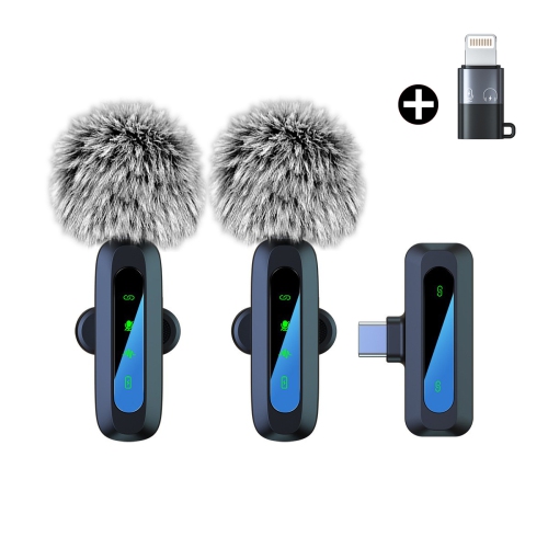 New J3 one-to-two wireless collar microphone live noise reduction wireless microphone microphone USB C wireless collar microphone suitable for noise