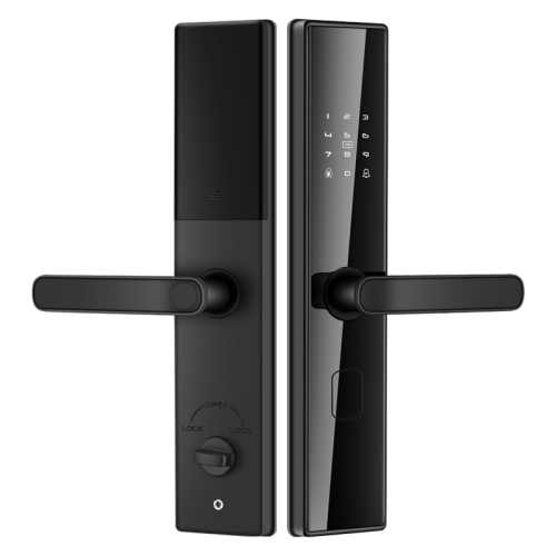 Smart lock home electronic lock hotel lock smart electronic door lock - digital aluminum alloy lock for indoor safe entry and exit black B09 full