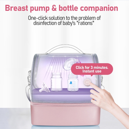 59 Seconds LED Ultraviolet Disinfection Bag Mommy Bag Bottle Sterilizer Multifunctional Portable Milk Bag