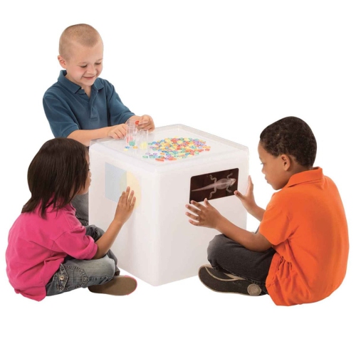 Roylco Educational Light Cube - STEM Learning Teaching Sensory Toys - Multifunctional, Sturdy, Safe and Extra Bright