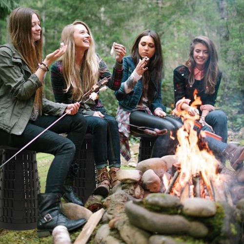 Tabouret pliant de voyage, léger, robuste, réglable, tabouret portatif Convient au camping extérieur, voyage