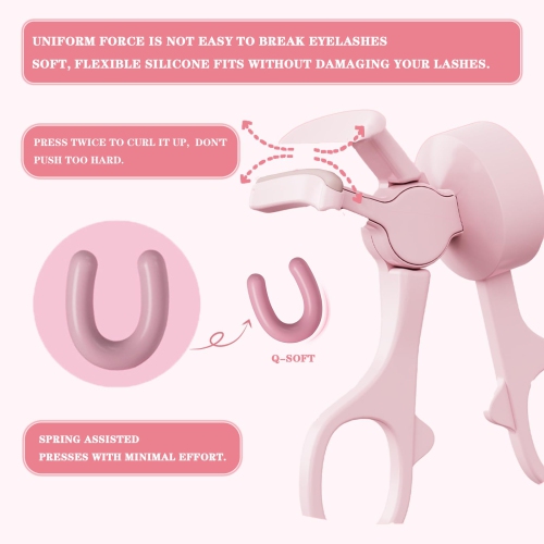 Electric Heated Eyelash Curler, Rechargeable Automatic Eyelash Curler With Three-Speed Temperature Control for Women's Travel Makeup Tools