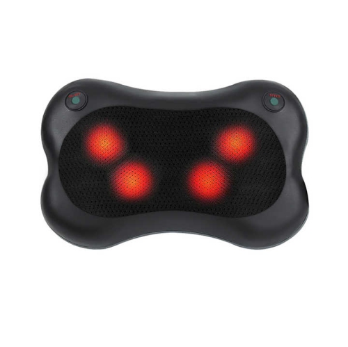 3d Coussin de massage rotatif pour les épaules, le cou, le dos, la taille, coussin de massage chauffant Appareil de massage électrique