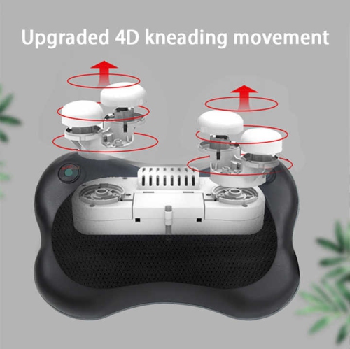 3d Coussin de massage rotatif pour les épaules, le cou, le dos, la taille, coussin de massage chauffant Appareil de massage électrique