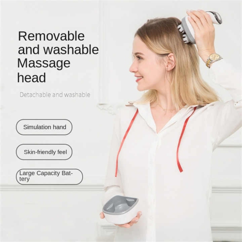 Appareil de massage de la tête Masseur de la colonne cervicale multifonctionnel épaules tête du cou, animal de compagnie méridien à double usage