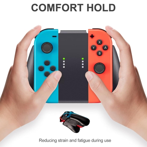 Pour Joypad pour Switch Controller - Télécommande sans fil gauche et droite avec dragonne(Blanc)