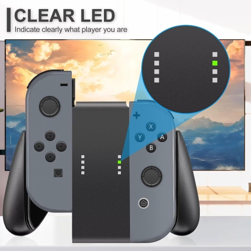 Pour Joypad pour Switch Controller - Télécommande sans fil gauche et droite avec dragonne(Blanc)