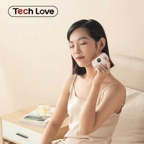 Electric Gua Sha Massager Thermal Vibration pour le cou Soulever le visage Rouge Infrared Anti-Wrinkle Ski facial