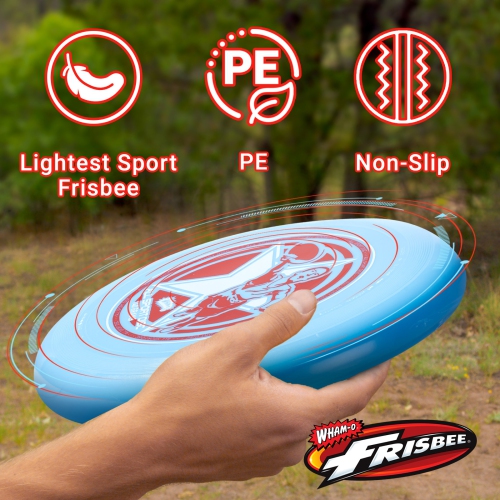 Wham-O Frisbee All Sport Disc 140g, 9.85 Inch, Durable and Non-Slip Grip for Outdoor Team Sports and Family Fun - 2 Pack