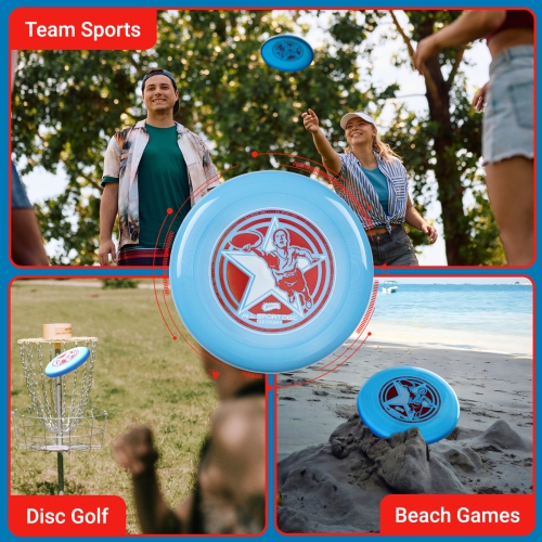 Wham-O Frisbee All Sport Disc 140g, 9.85 Inch, Durable and Non-Slip Grip for Outdoor Team Sports and Family Fun - 2 Pack