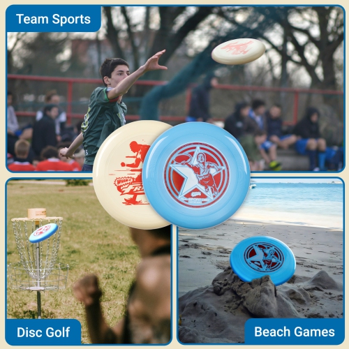 Wham-O Frisbee All Sport Disc 140g, 9.85 Inch, Durable and Non-Slip Grip for Outdoor Team Sports and Family Fun - 2 Pack