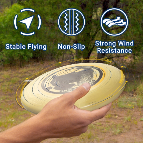 Wham-O Frisbee Heavyweight 200g, 11 Inch Long Distance and Durable Disc for Outdoor Activities, Stable Flying for Family Fun - 2 Pack