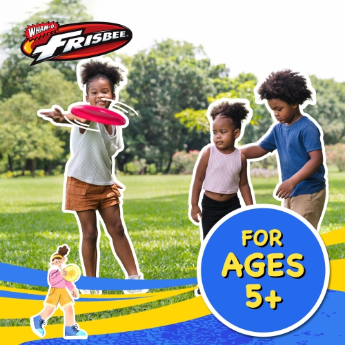 Wham-O Frisbee Go 4 Pack Flying Disc, 9 Inch Lightweight Colorful Toy ...