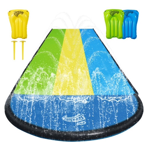 Wham-O Slip N Slide Triple Waver Rider with Boogie 18ft for Kids 5-12 Years Backyard Water Fun
