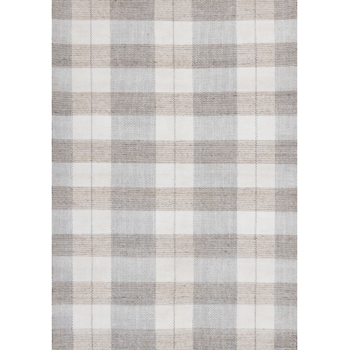 RUG BRANCH  Geometric, Plaid Indoor Area Rug, Cream Cream, Contemporary Modern - Living Room, Bedroom, Dining Room, And Kitchen