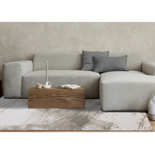 Rug Branch Organic Indoor Area Rug, White Taupe , Contemporary Modern - Living Room, Bedroom, Dining Room, and Kitchen