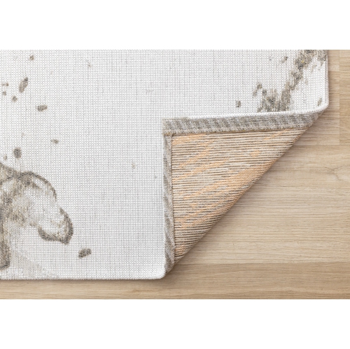 Rug Branch Organic Indoor Area Rug, White Taupe , Contemporary Modern - Living Room, Bedroom, Dining Room, and Kitchen